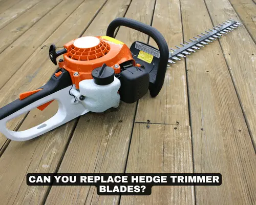 CAN YOU REPLACE HEDGE TRIMMER BLADES