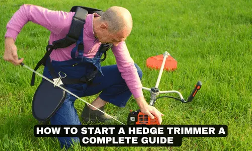 HOW TO START A HEDGE TRIMMER A COMPLETE GUIDE