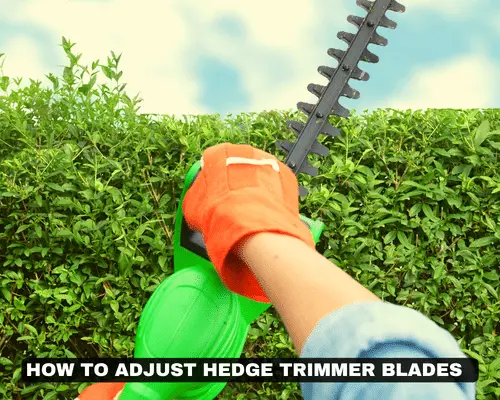 HOW TO ADJUST HEDGE TRIMMER BLADES