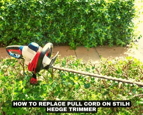 HOW TO REPLACE PULL CORD ON STILH HEDGE TRIMMER