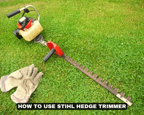 HOW TO USE STIHL HEDGE TRIMMER