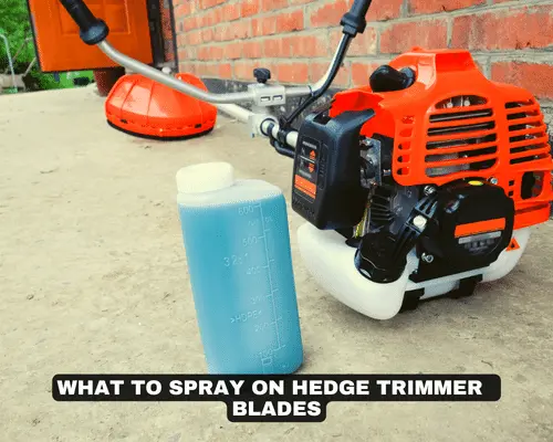 WHAT TO SPRAY ON HEDGE TRIMMER BLADES